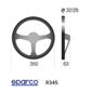 Sparco R345 Steering Wheel Leather