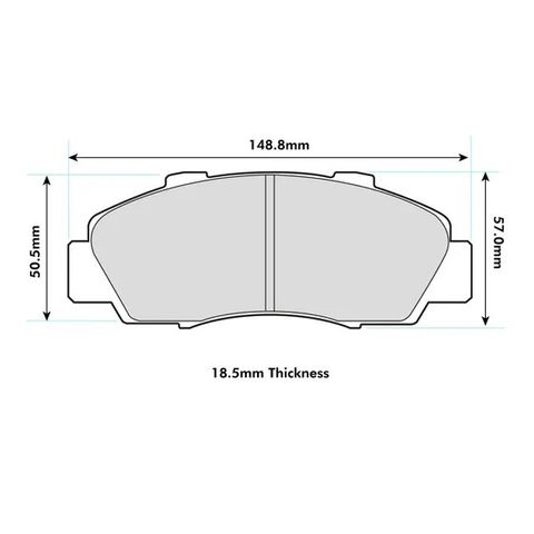 Ferodo Brake Pads - Honda Accord & Integra DC2 & DC5 Type-R & Civic Type-R EP3 Front