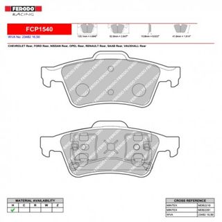 Ferodo Ds2500 Brake Pads - Ford Fiesta R2 Rear