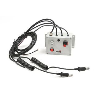 Waterproof Offshore intercom unit for 2 helmets with radio connection and PTT
