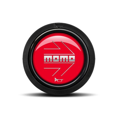 Momo Glossy Red (Flat Lip) Horn Button