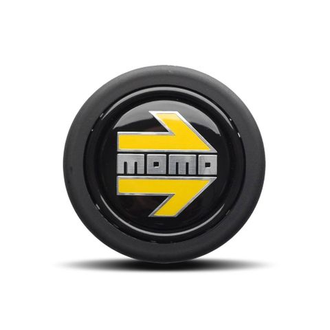 Momo Yellow Chromed (Round Lip) Horn Button