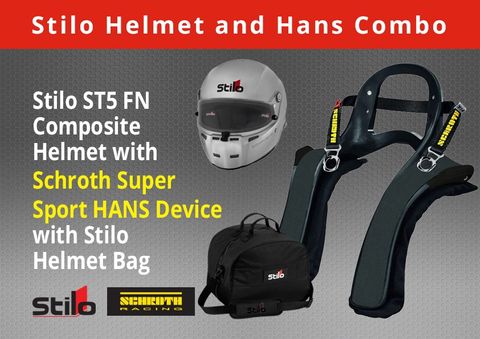 Stilo St5 FN Composite Helmet & Hans Pack