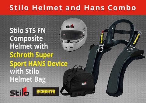 Stilo ST5 FN Composite Helmet & Hans Pack