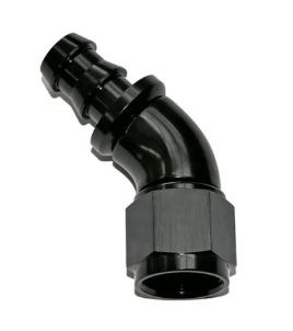 Socketless Hose End Fitting, 6AN Fitting, Black Socketless Straight Push-On  Hose Fitting, -6 AN, Fuel Line Fittings 