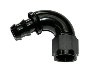 400 Series 120 Deg Full Flow Push Lock Hose End