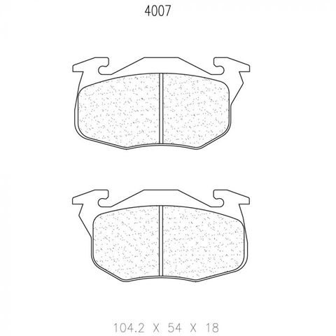 CL Brakes - Peugeot 205 GTI Front Brake Pads