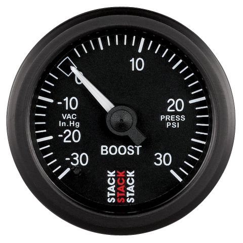 Gauge, Boost Press, Mechanical, 52mm, Black