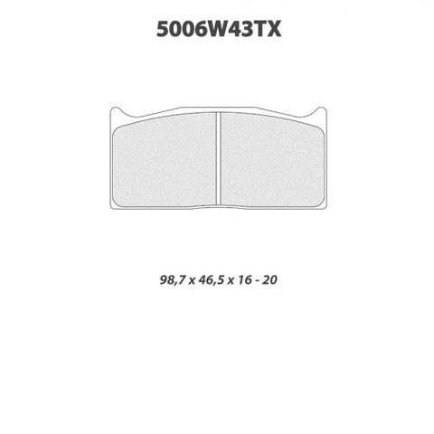 CL Brakes - 5006W43T20 Brake Pads