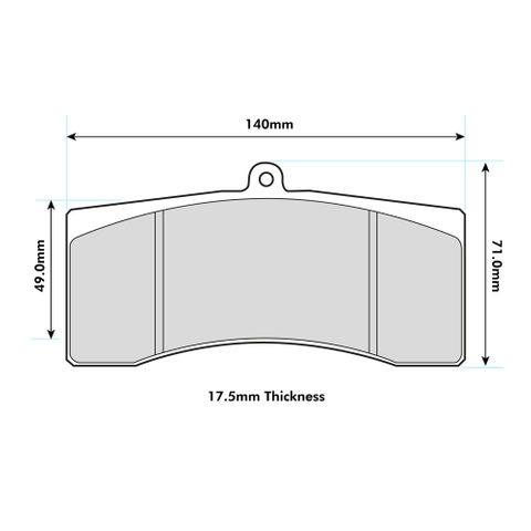 CL Brakes - 5036W50T17.5 Brke Pads