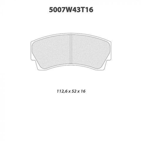 CL Brakes - 5007W43T16 Brake Pads