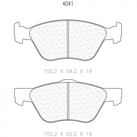 CL Brakes - Alfa Romeo 145/146 and 155 Front Brake Pads