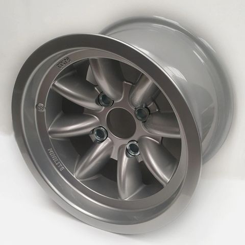 Minilite Wheels 8.0" x 13.0"  Ford Escort Silver ET-5 Grp4 Inserts