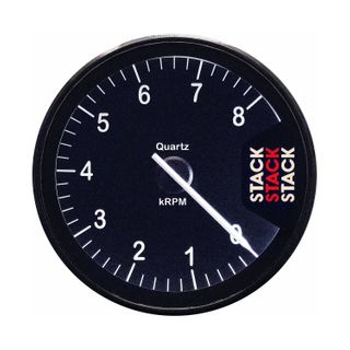 "Tachometer, Clubman, 80mm, Black, 0-8k R"