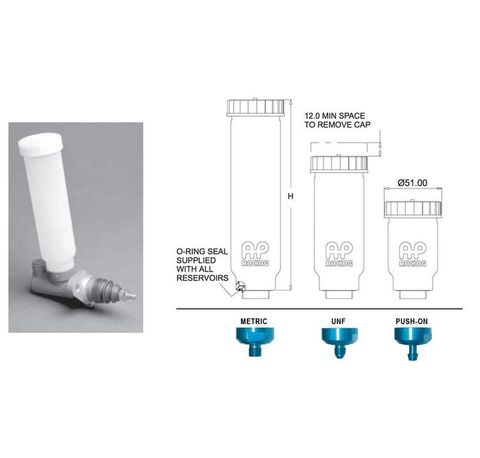 AP Racing Small Diameter Fluid Reservoirs - CP4709 Type