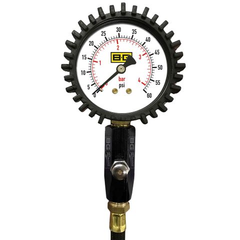 B-G Racing Tyre Pressure Gauge - 2.5 Inch