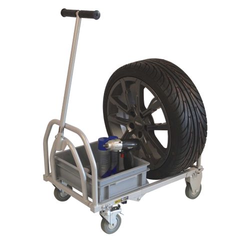 B-G Racing Mini Folding Pit Trolley - Powder Coated