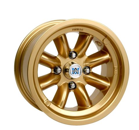 Genuine Minilite 6 x 13" Ford Escort Rally GRP4 Gold Wheels