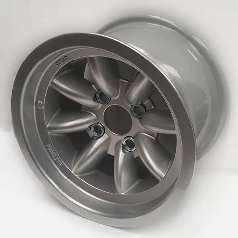 Minilite Wheels 8.0" x 13.0"  Ford Escort Silver ET -5 - Standard Inserts for Road Cars