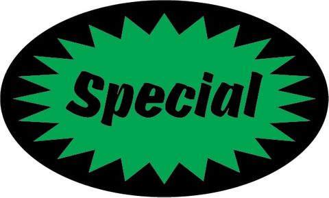 LABEL SPECIAL (GREEN/BLK FLUORO) [500]