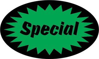 LABEL SPECIAL (GREEN/BLK FLUORO) [500]