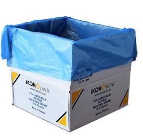 PLASTIC CTN LINER BLUE 16UM 640X390X640