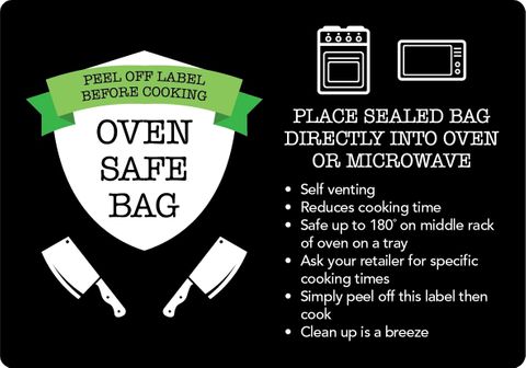 LABEL OVEN SAFE BAG [500]