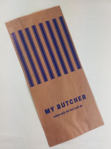 PAPER NO 12 HWS BLUE STRIPE BAGS [500]