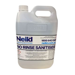 CLEANER NEILD NO RINSE SANITISER 5L