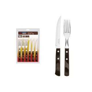 KNIFE TRAM. STEAK SET P/WOOD 12PC 21199