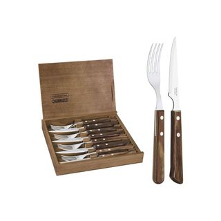 KNIFE TRAM. CUTLERY SET P/WOOD 8PC FSC