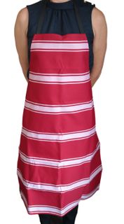 APRONS RED & WHITE BIB