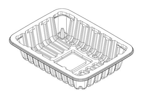 MAP TRAY CLR PET R/SEAL 9X7X50AA DN(200)