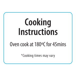 LABEL COOKING INSTRUCTIONS [1000]