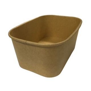 KRAFT RECTANGULAR CONTAINER 1000ML [300]