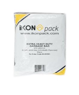 IKON 82LT XHD BLACK GRB BIN BAG [200]