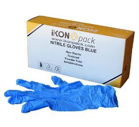 GLOVES NITRILE BLUE SMALL