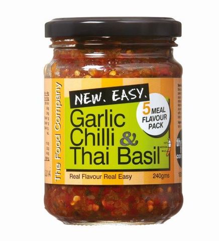 RETAIL TFC GARLIC CHILLI THAI BASIL 240G