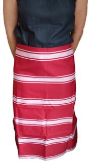 APRONS RED & WHITE WAIST