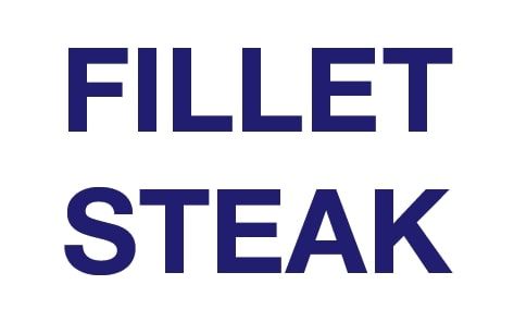 LABEL FILLET STEAK [500]