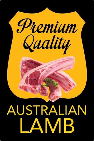 LABEL PREMIUM AUST LAMB BLACK [500]