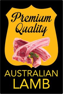 LABEL PREMIUM AUST LAMB BLACK [500]