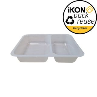 R-CPET TRAY TP 2PART 187x137x36MM [640]