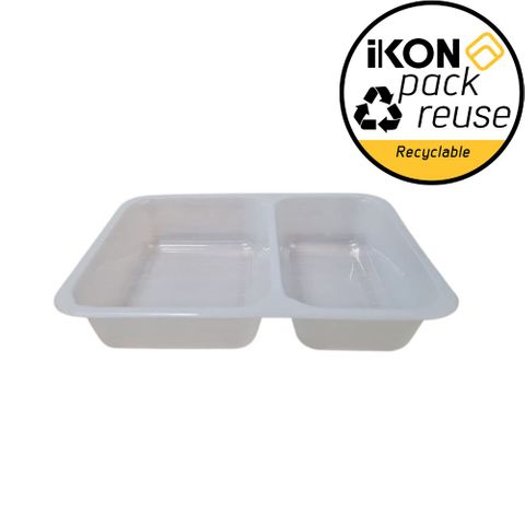 R-CPET TRAY TP 2PT 225.5x175.5x43MM[350]