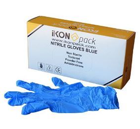 GLOVES NITRILE BLUE XL