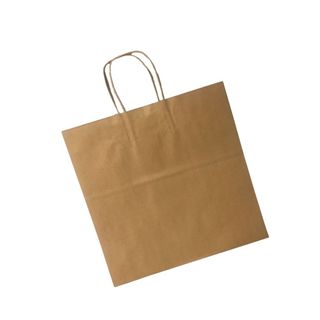 PAPER PLAIN TAKEAWAY BAG WITH HANDLES