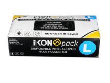 GLOVES VINYL BLUE LGE POWDERED TBD