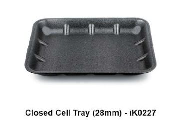 IKON TRAY 8X7X35 BLACK CLOSED [360] DEEP