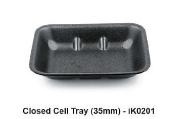 IKON TRAY 7X5X35 BLACK CLOSED [720] DEEP