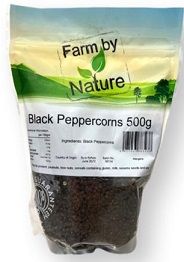 PEPPERCORN BLACK 500GM FARM BY NATURE